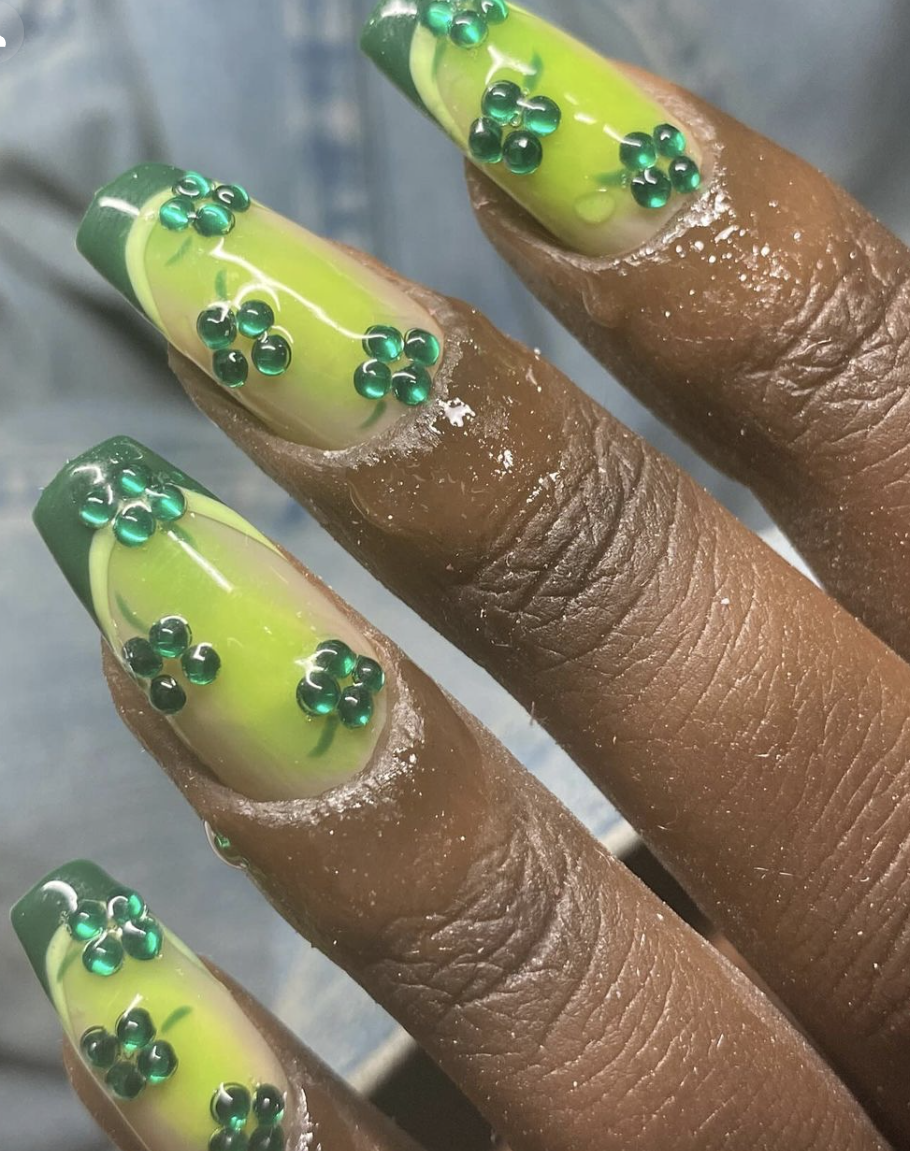 Green Nail Art